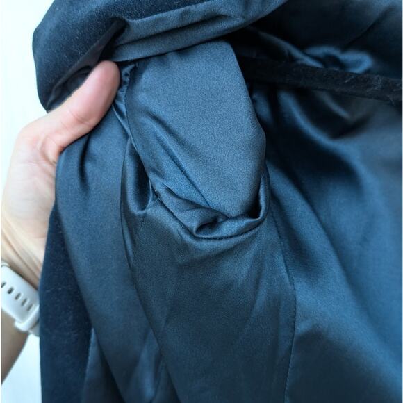 ZADIG & VOLTAIRE Viva Velours Velvet Button Navy Blazer, size S - Picture 4 of 11